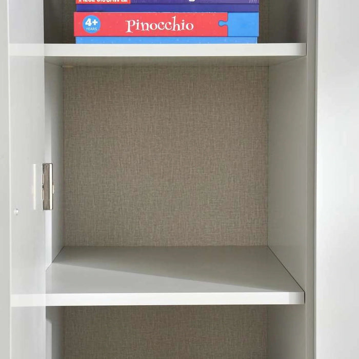 Lucia Kids 3 Door Wardrobe - White And Brown Pan Home