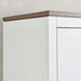 Lucia Kids 3 Door Wardrobe - White And Brown Pan Home