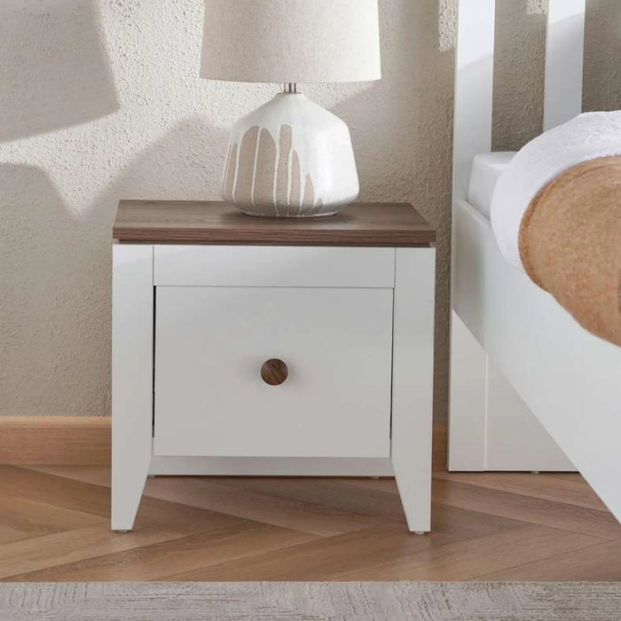 Lucia Kids Nightstand - White And Brown