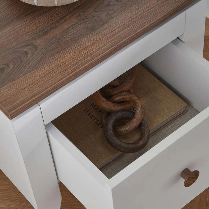 Lucia Kids Nightstand - White And Brown