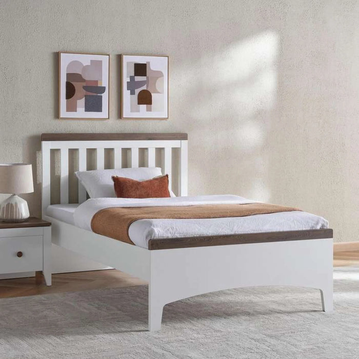 Lucia Kids Single Bed 120X200 - White And Brown