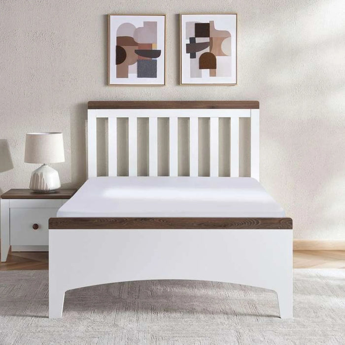 Lucia Kids Single Bed 120X200 - White And Brown