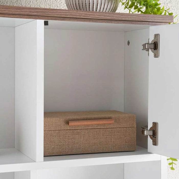 Lucia Kids Study Desk And Desk Unit - White And Brown