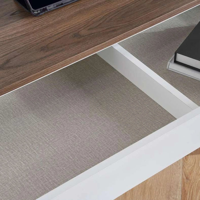 Lucia Kids Study Desk And Desk Unit - White And Brown