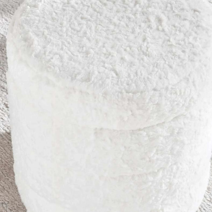 Lucia Pouf 40X40X42Cm - Cream