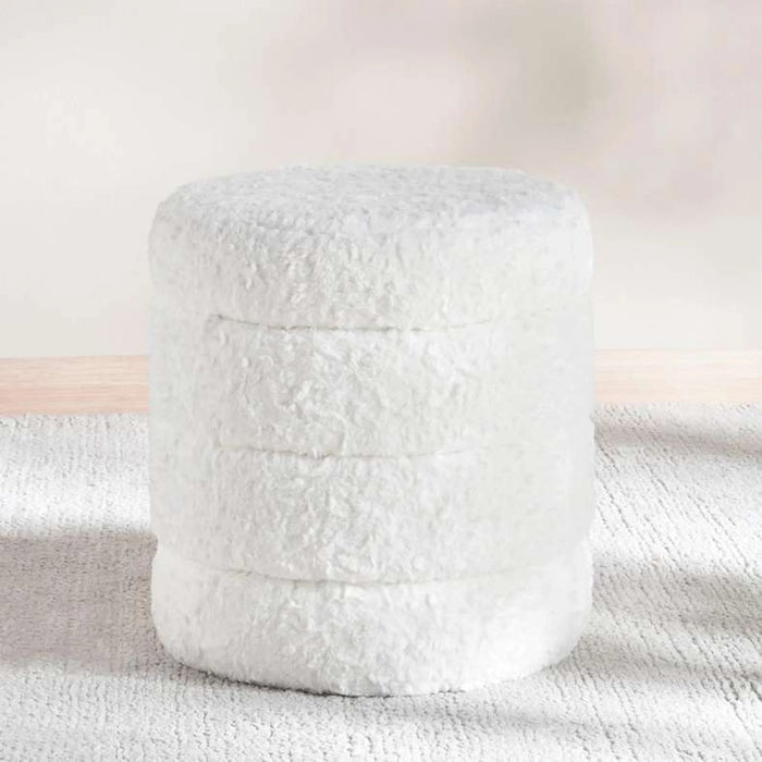 Lucia Pouf 40X40X42Cm - Cream