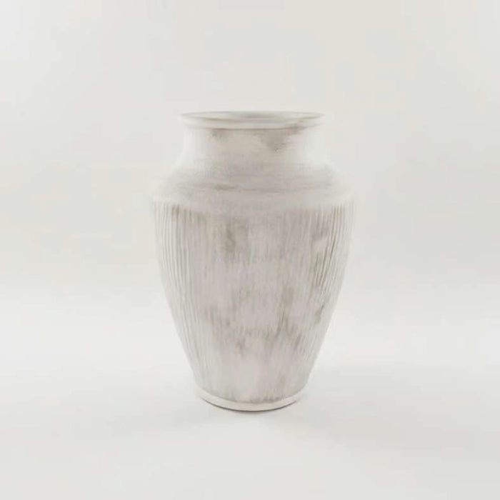Lucian Terracotta Vase 26X26X36Cm -White