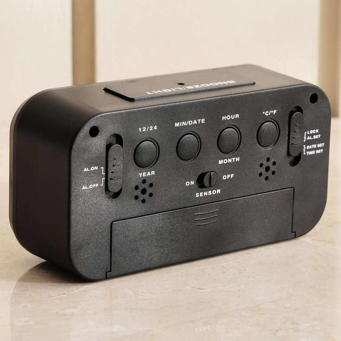 Lucien Digital Clock - Black Pan Home