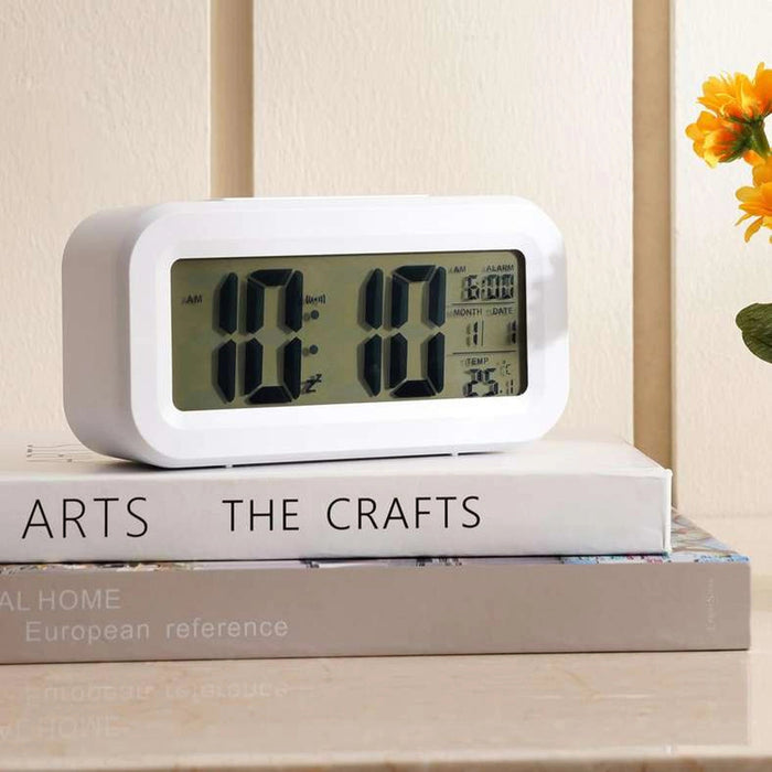 Lucien Digital Clock - White Pan Home