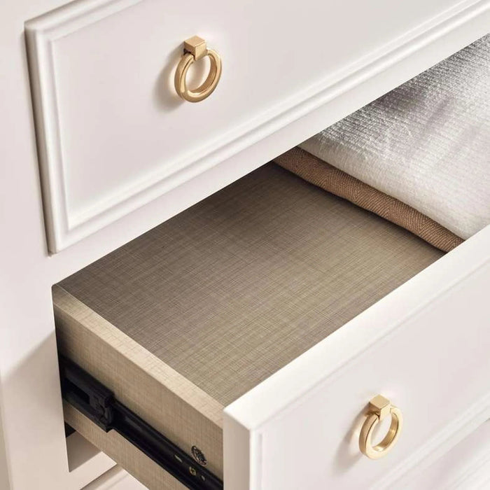 Lucille Chest Of 5 Drawer - White Pan Home