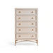 Lucille Chest Of 5 Drawer - White Pan Home