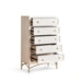Lucille Chest Of 5 Drawer - White Pan Home