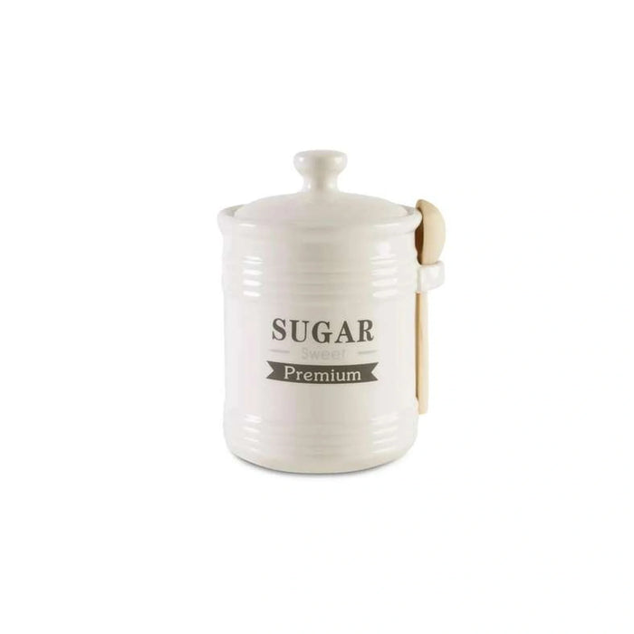 Luisa Sugar Canister With Spoon 700Ml - White