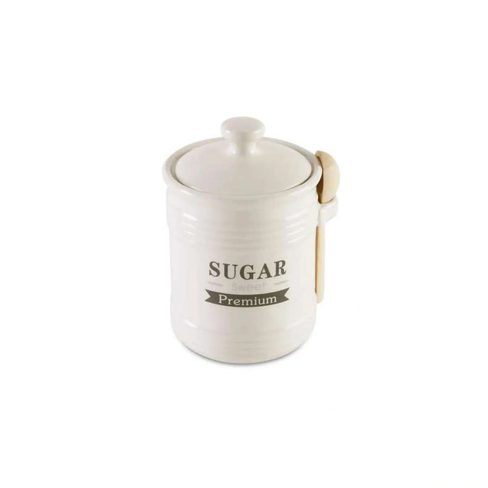 Luisa Sugar Canister With Spoon 700Ml - White