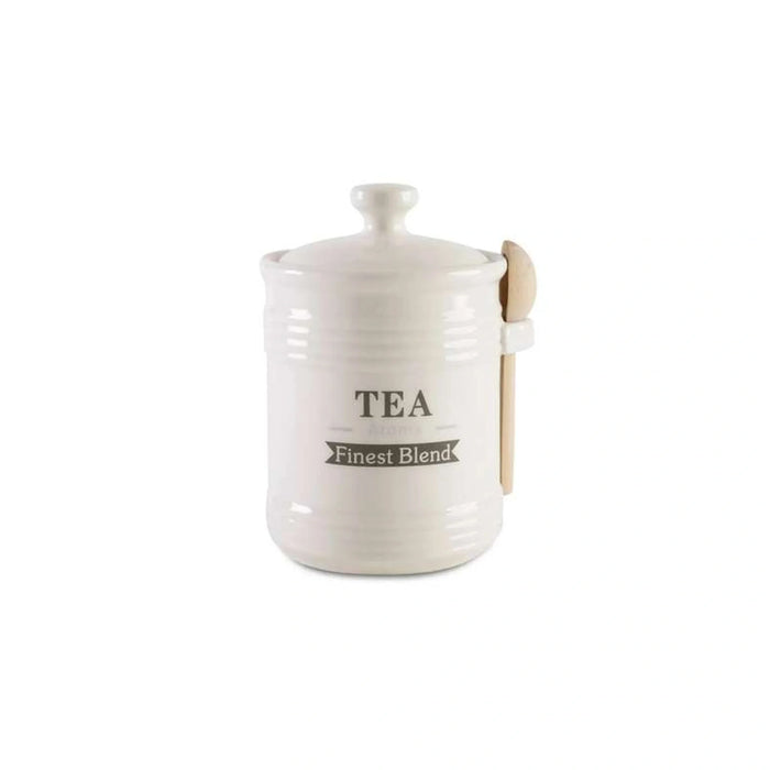 Luisa Tea Canister With Spoon 700Ml - White