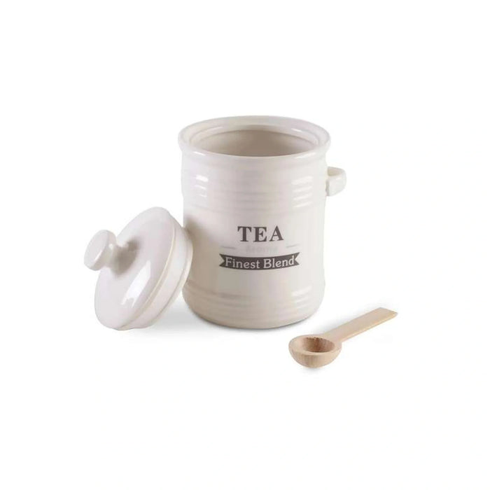 Luisa Tea Canister With Spoon 700Ml - White