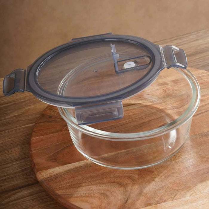 Luka Round Food Container 620Ml - Clear Pan Home