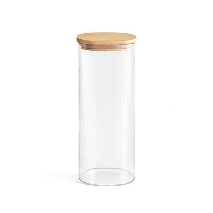Lukas Square Glass Jar 2L -Clear
