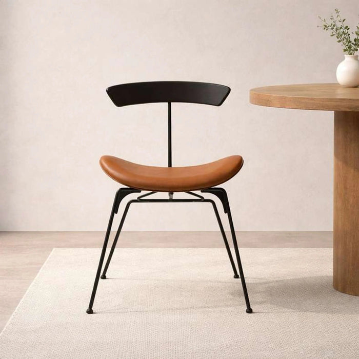 Lukaz Dining Chair - Brown & Black Pan Home