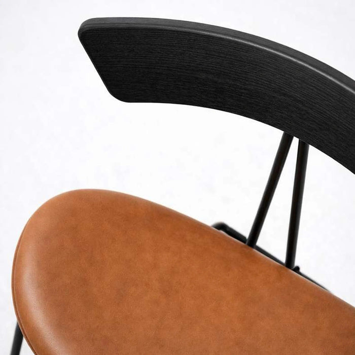 Lukaz Dining Chair - Brown & Black Pan Home