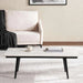 Lukenz Coffee Table Marble - White & Black Pan Home