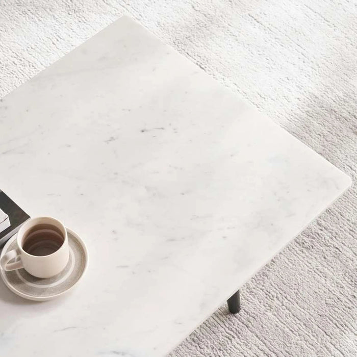 Lukenz Coffee Table Marble - White & Black Pan Home