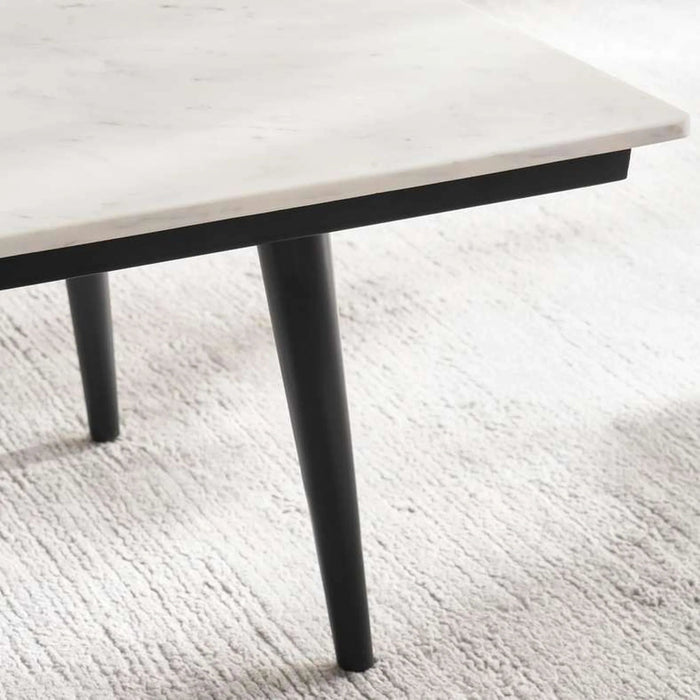 Lukenz Coffee Table Marble - White & Black Pan Home