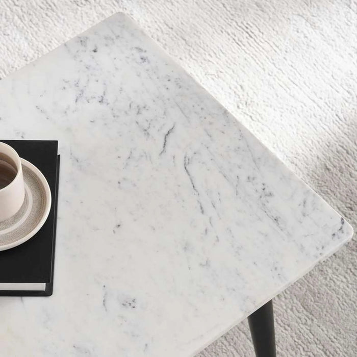Lukenz End Table Marble - White & Black Pan Home