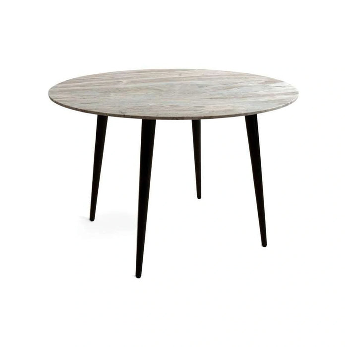 Lukenz New 4 Seater Dining Table Marble Large - Beige Black