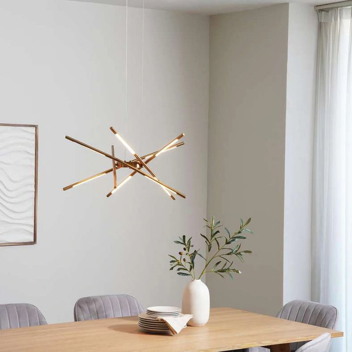 Lumen Led Chandelier 80X76Cm - Brass