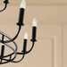 Luminance 18-Light E-14 Chandelier 122X122X99Cm - Matte Black Pan Home