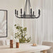Luminance 8-Light E-14 Chandelier 71X71X64Cm - Matte Black Pan Home