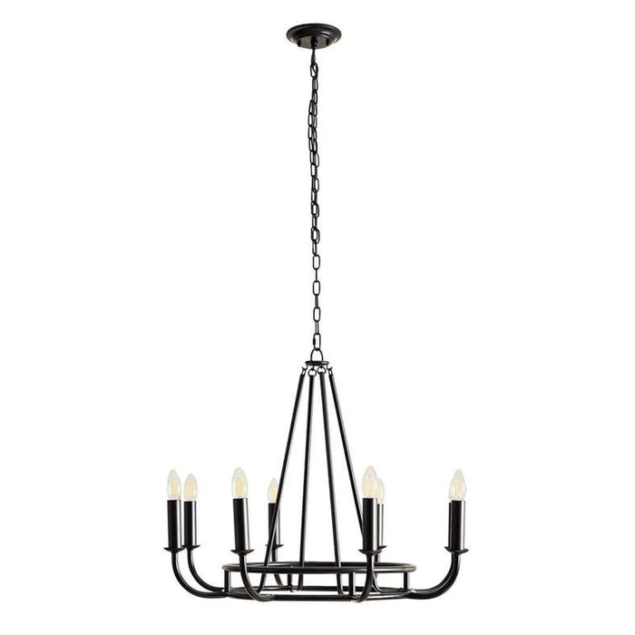 Luminance 8-Light E-14 Chandelier 71X71X64Cm - Matte Black Pan Home