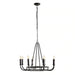 Luminance 8-Light E-14 Chandelier 71X71X64Cm - Matte Black Pan Home