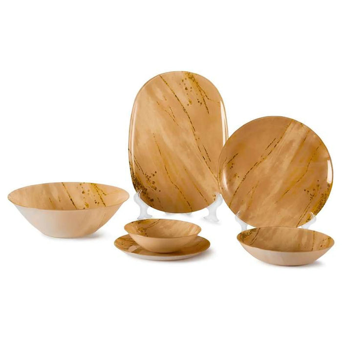 Luminarc Elcortia 26-Piece Dinner Set -Brown