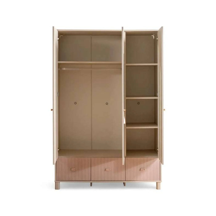 Luna Kids 3 Door Wardrobe - Pink
