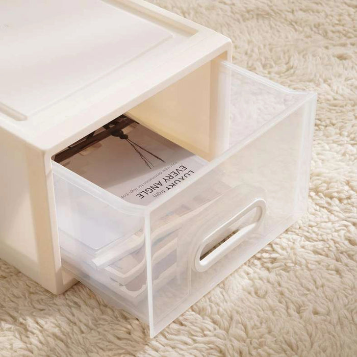 Luna Stackable Home Organizer Drawer Box 15L - White