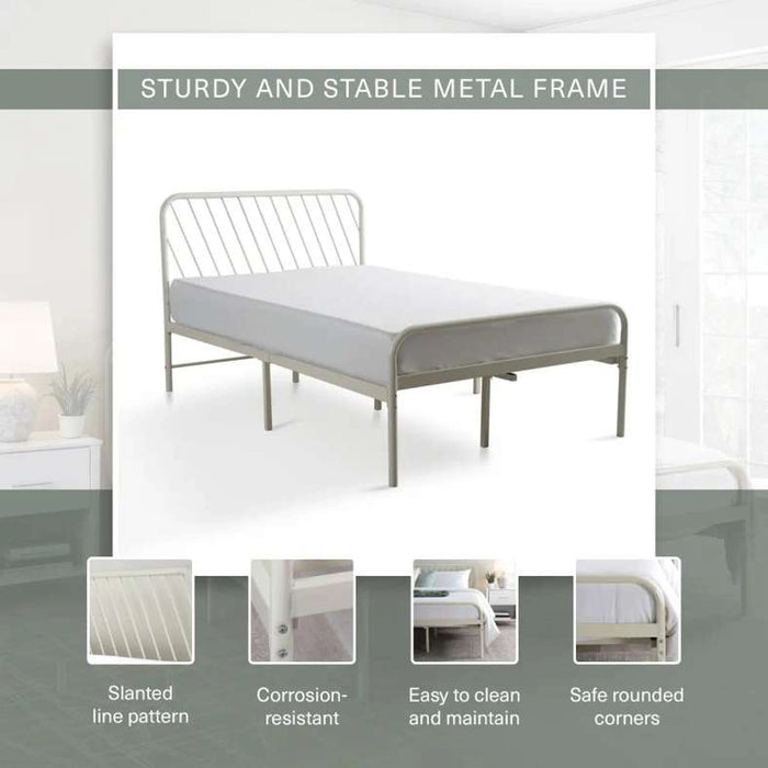 Lunar Single Bed - White