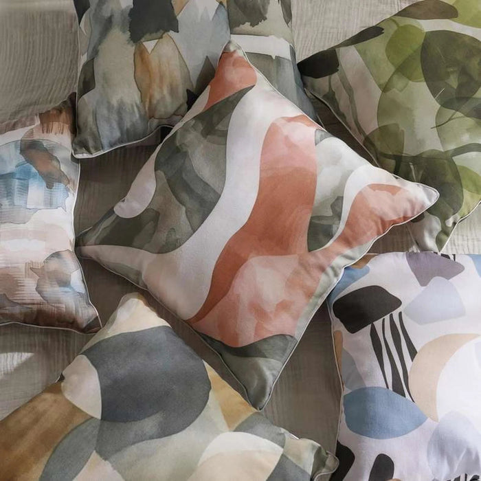 Lunaria Printed Filled Cushion 50X50Cm-Green Pan Home