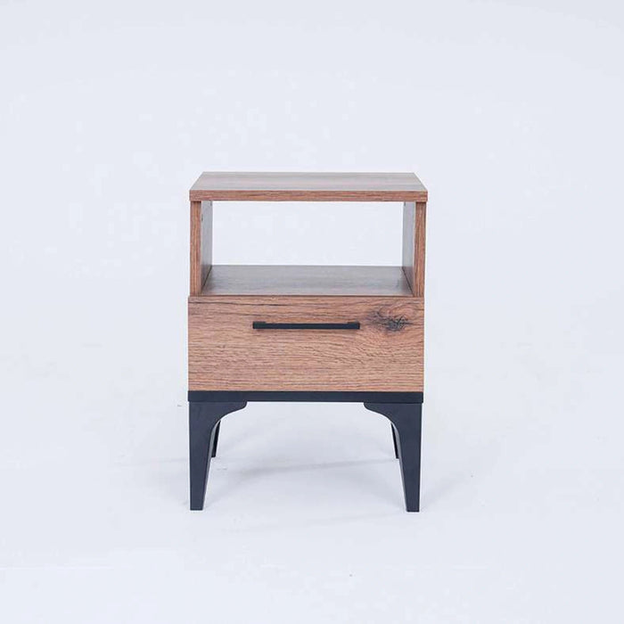 Lupo End Table With 1 Drawer Melamine Pan Home