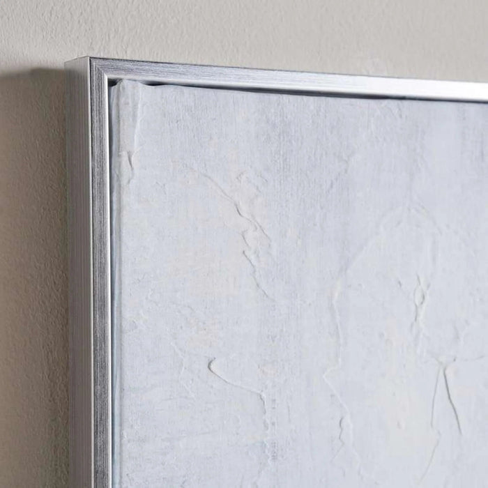 Lustre Hand Painted Canvas Wall Art 50X71Cm - Blue Pan Home