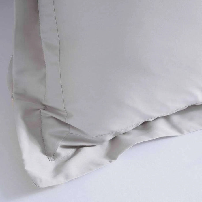 Luxe Cotton Tencel 2-Piece Oxford Pillow Case Set 50X75+5Cm - Grey