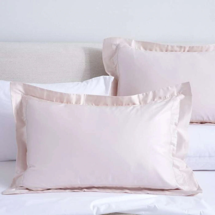 Luxe Cotton Tencel 2-Piece Oxford Pillow Case Set 50X75+5Cm - Rose