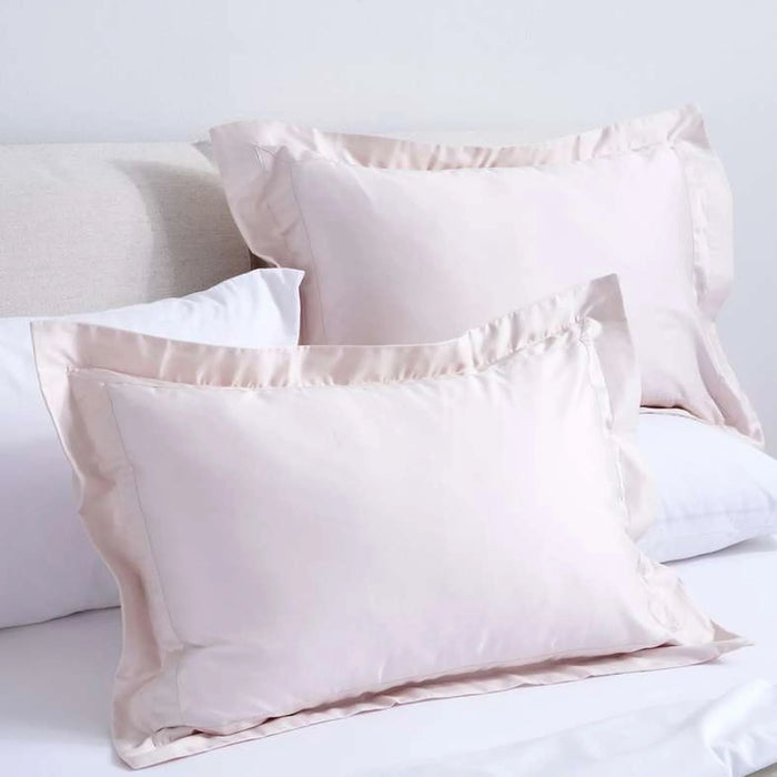 Luxe Cotton Tencel 2-Piece Oxford Pillow Case Set 50X75+5Cm - Rose