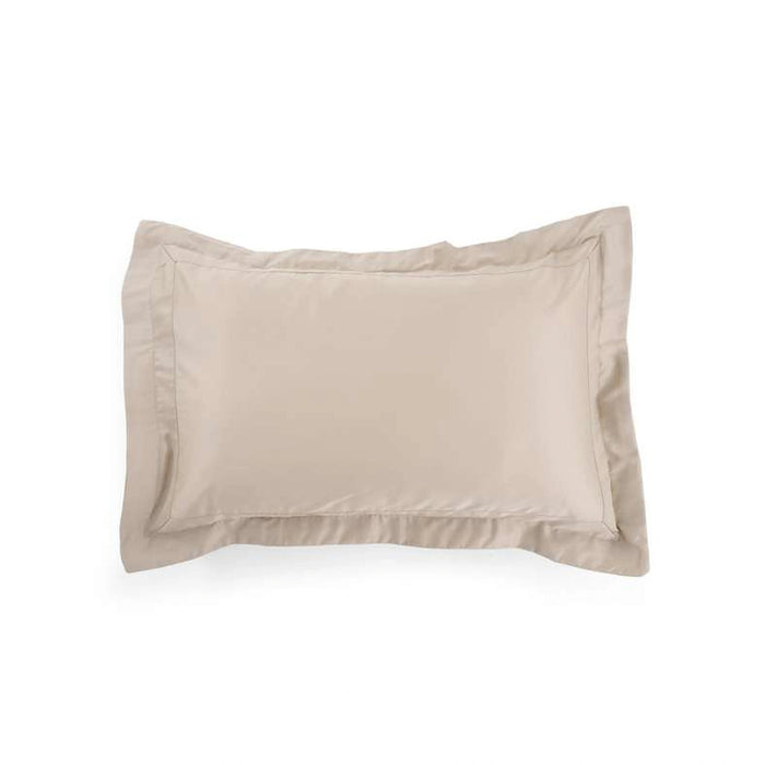 Luxe Cotton Tencel 2-Piece Oxford Pillow Case Set 50X75+5cm - Sand Pan Home