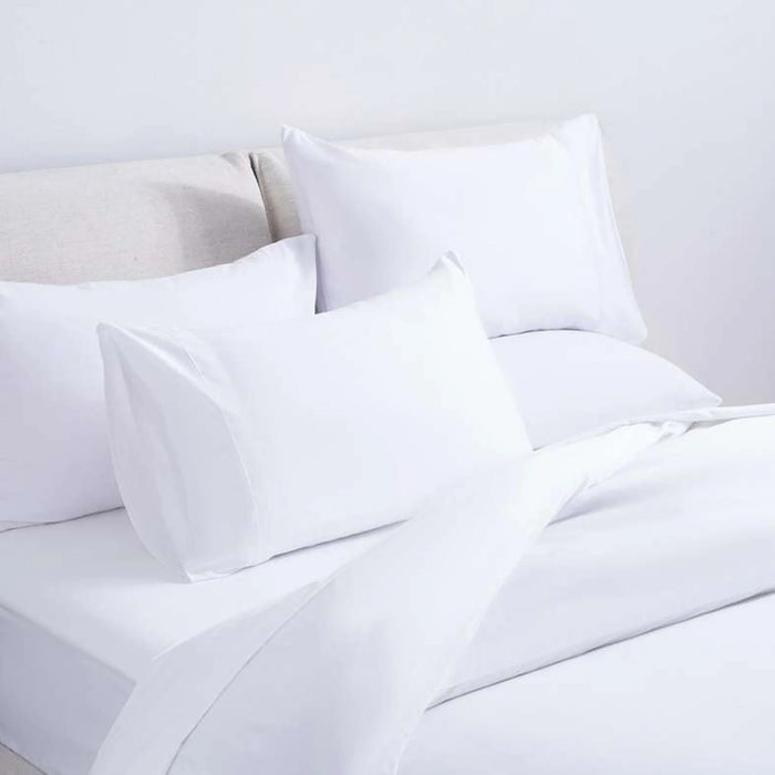 Luxe Cotton Tencel 3-Piece Duvet Cover Set 200X200Cm - White
