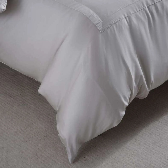 Luxe Cotton Tencel 3-Piece Duvet Cover Set 230X220Cm - Grey