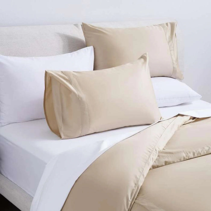 Luxe Cotton Tencel 3-Piece Duvet Cover Set 230X220Cm - Sand
