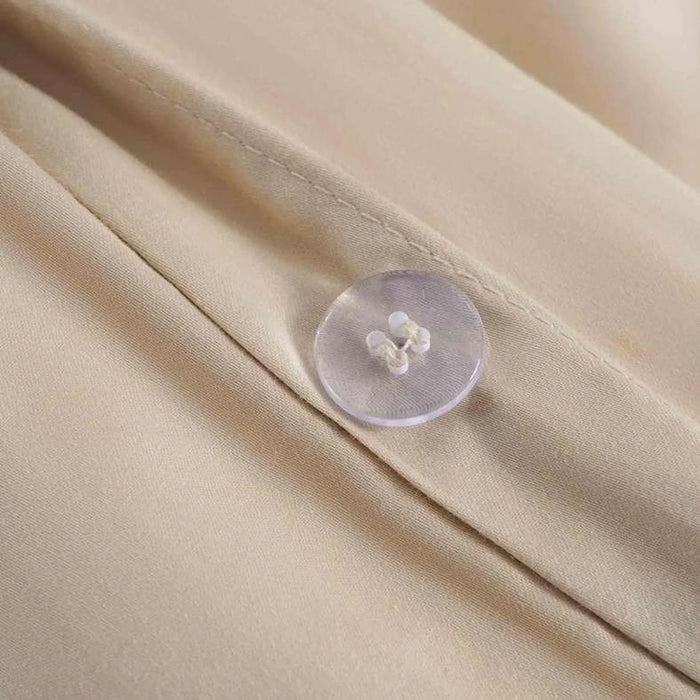 Luxe Cotton Tencel 3-Piece Duvet Cover Set 230X220Cm - Sand