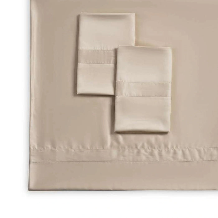 Luxe Cotton Tencel 3-Piece Duvet Cover Set 230X220Cm - Sand